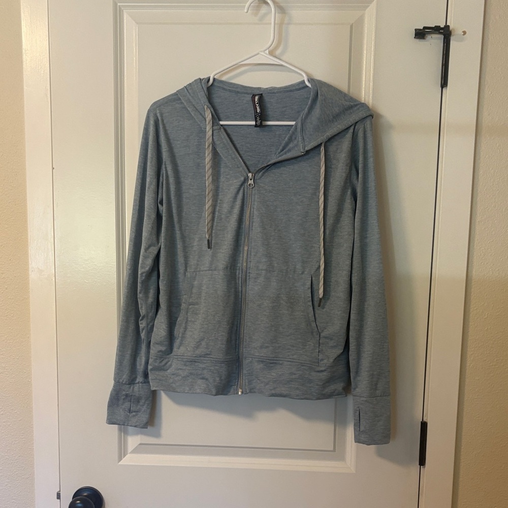 Kirkland Signature Gray Zip-Up Hoodie